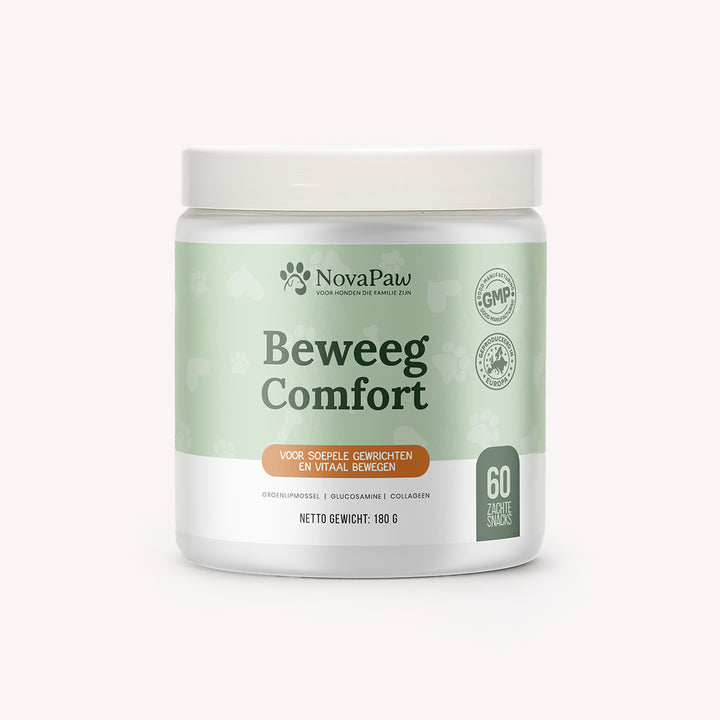 NovaPaw BeweegComfort – natuurlijk hondensupplement voor soepele gewrichten en pijnvrij bewegen